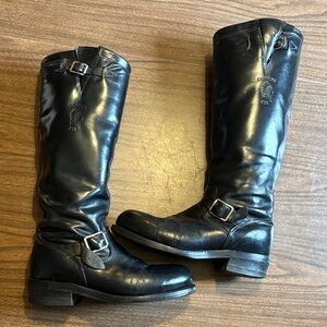 Chippewa SZ 9.5 Black Engineer Motorcycle Boots 17" Steel Toe 71418